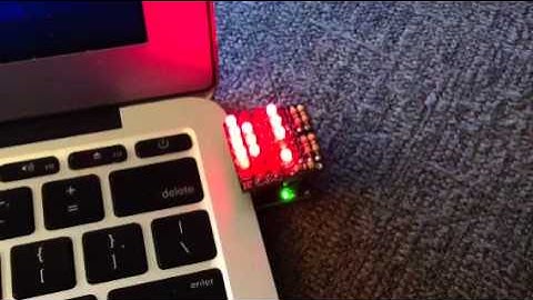 Scrolling Text on the Digispark Charlieplex Shield