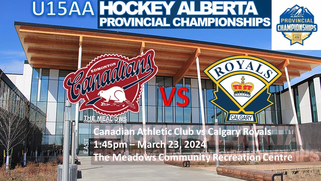 U15AA Hockey Alberta Provincials Canadian Athletic Club vs Calgary Royals March 23, 2024