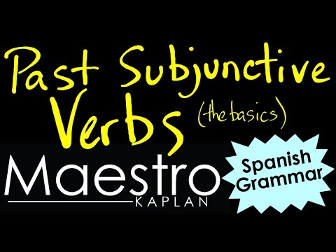 PAST SUBJUNCTIVE: How to form (conjugate) verbs in IMPERFECT SUBJUNCTIVE