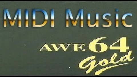 Creative Sound Blaster AWE64 Gold - Real record Doom II + Descent MIDI music