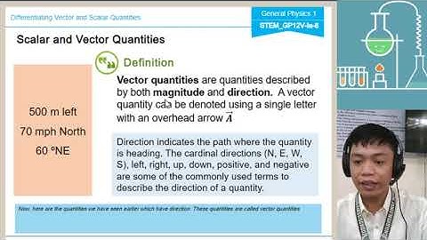 Differentiate Scalar and Vector Quantities (General Physics 1)