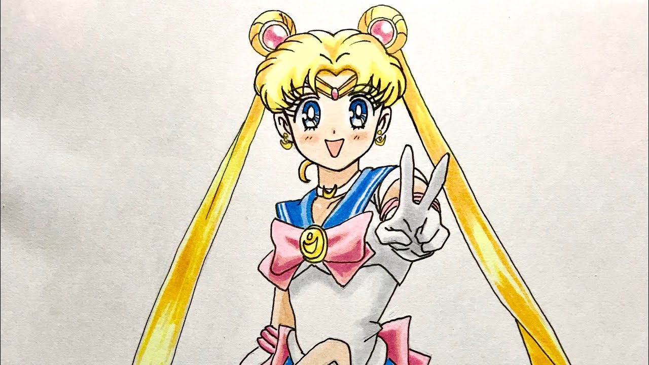 美少女戦士セーラームーン 月野うさぎ 描いてみた Sailor Moon drawing