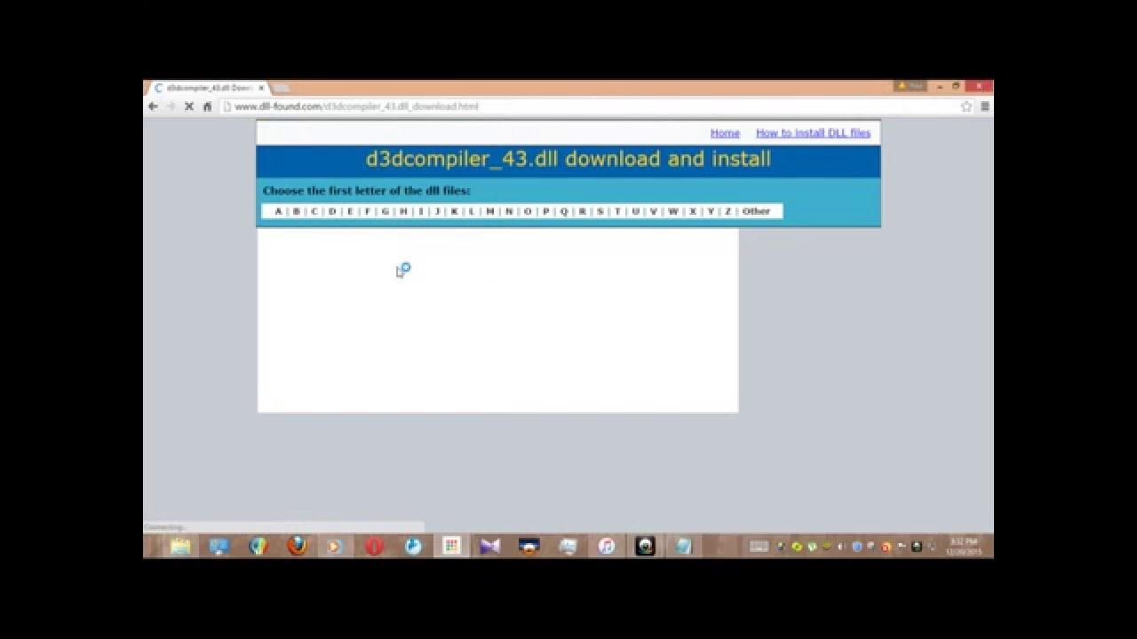 Не удалось обнаружить d3dcompiler 43 dll. Не удалось обнаружить d3dcompiler 43 dll