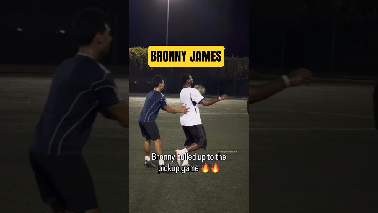 WHY is Bronny James playing SOCCER?😭