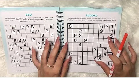 ASMR Relax and Finish a Sudoku Puzzle with me 🖊️ Whispered Talking & Counting | Writing Sounds