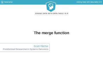 R Tutorial: The merge function