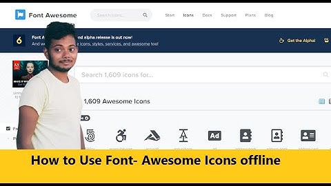 How to Use Font- Awesome Icons offline | HTML5,CSS/