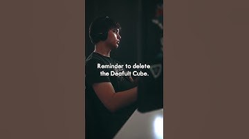 Delete the cube! #blender