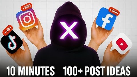 How to Create Consistent Content on Social Media | 100 posts in 10 minutes