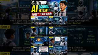 ஒரு வேலை 2035-ல் School இப்படிதான் இருக்குமோ? 🤖 | AI Future School Tamil #Shorts #chatgpt #ai #ml