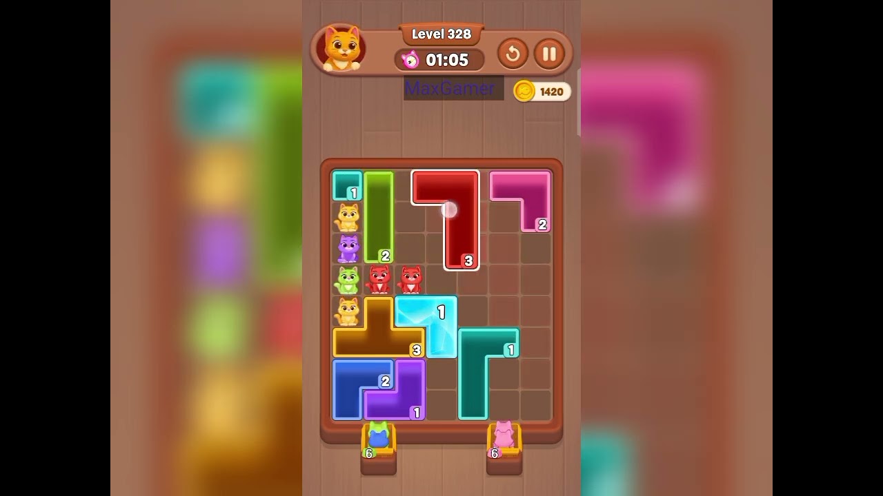 Catdom Color Hole level 328 gameplay walkthrough solution 