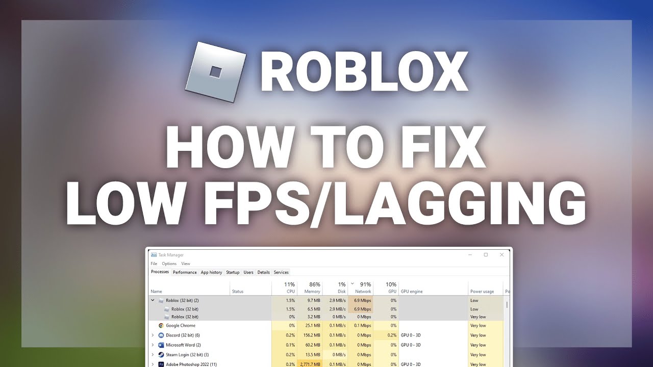 How to play Roblox without lagging (with a low-end PC with no GPU