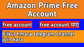 How to create Amazon prime video account free