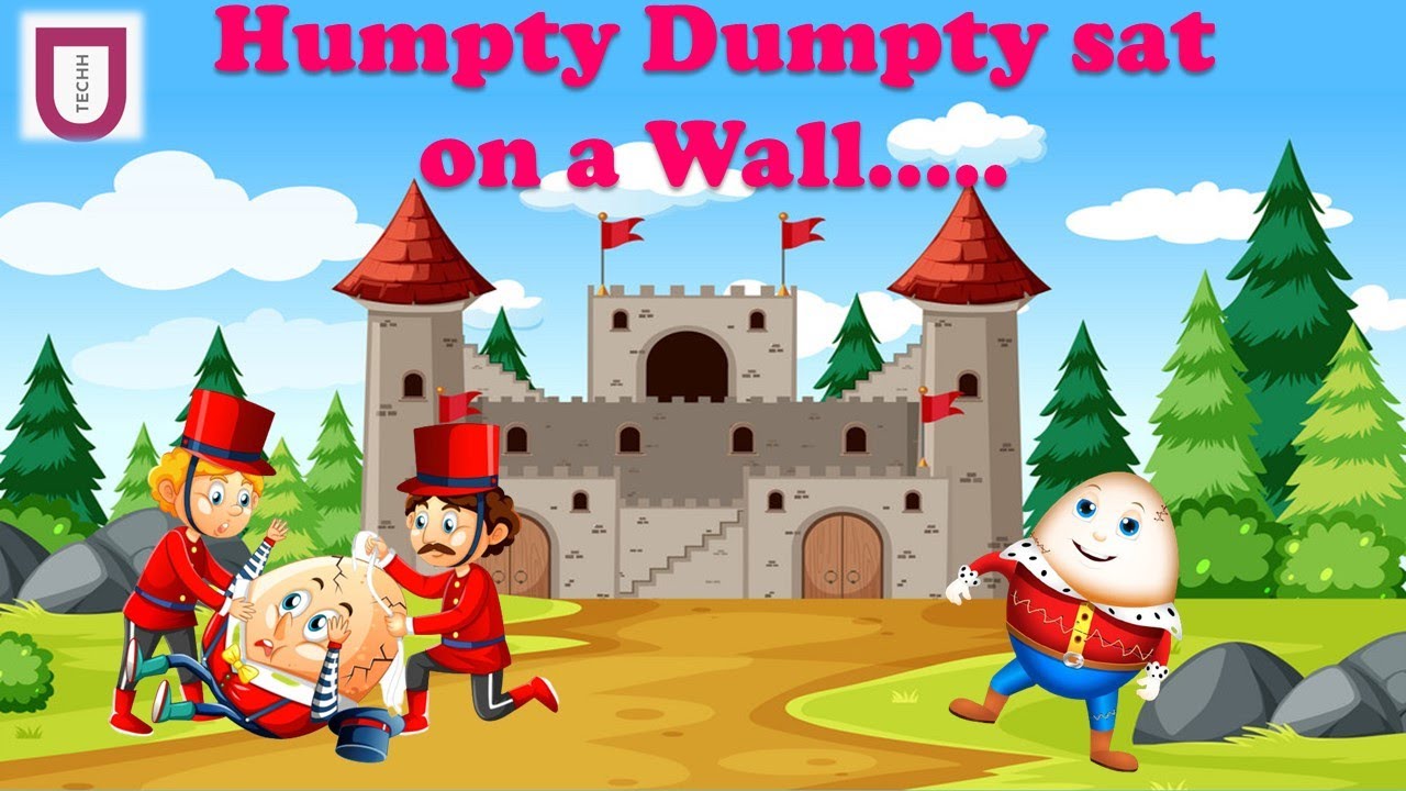 Humpty Dumpty Nursery Rhyme | Humpty Dumpty Sat On A Wall Rhyme | Baby ...