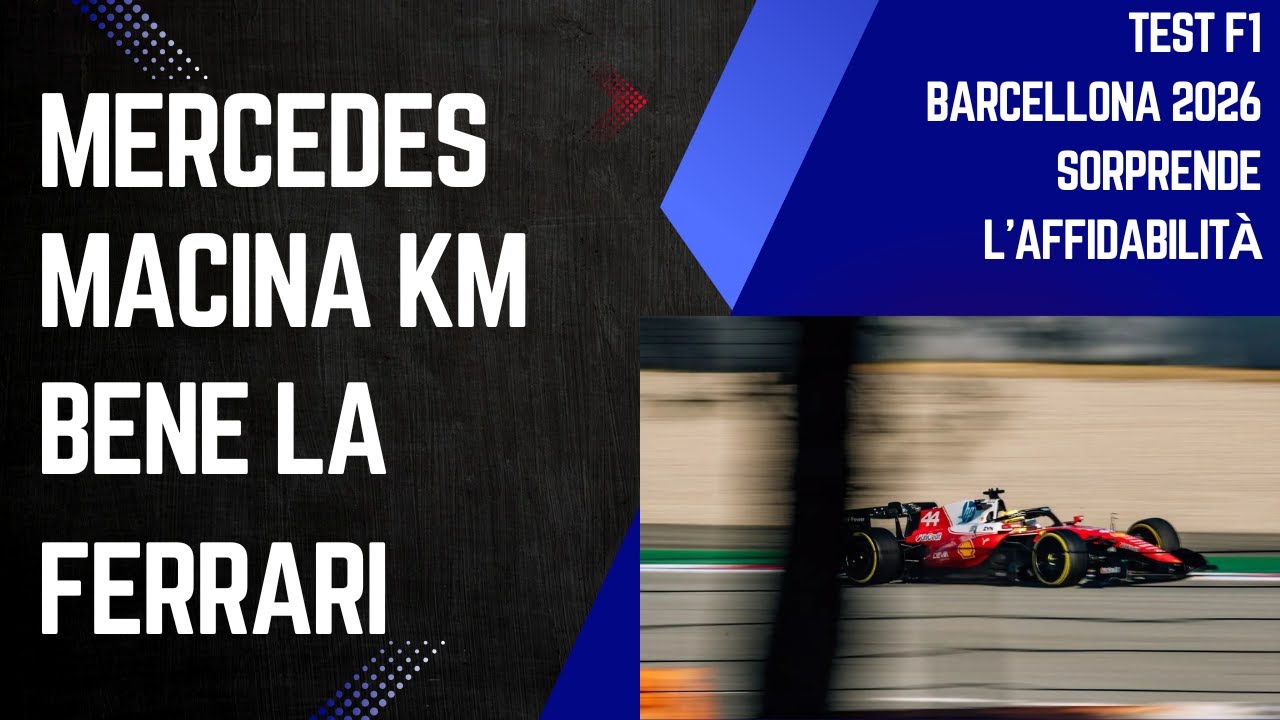 F1 Test Barcellona 2026 sorprende l'affidabilità - YouTube