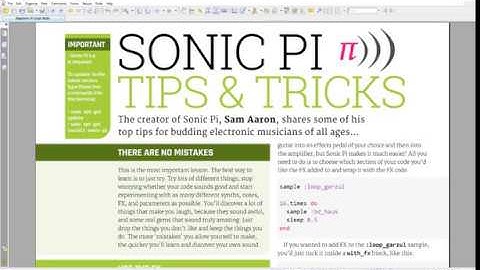 Sonic Pi v3.1 - code your music on Raspberry Pi but now on PC!