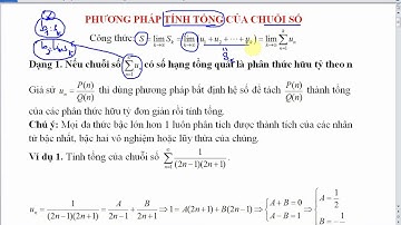 Phương pháp tính tổng của chuỗi số | Phần 1