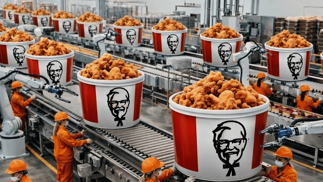 How KFC Fried Chicken Is Made 🍗🏭 (Factory Process Revealed) - YouTube
