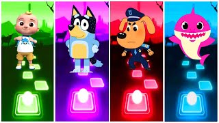 Cocomelon 🆚 Bluey Bingo 🆚 Sheriff Labrador 🆚 Baby Shark.🎶 Who Is Best?