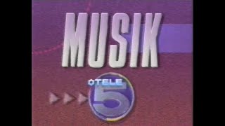 Tele5 12.04.1991 - Musik "video nonstop", davor Sendeschluss RTLplus und Tele 5 Vorschau