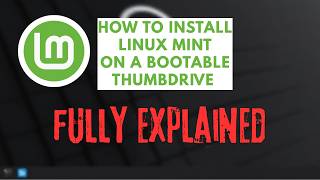 How to make a bootable USB drive for Linux Mint