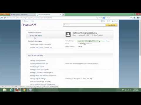 How to Change Yahoo mail Username