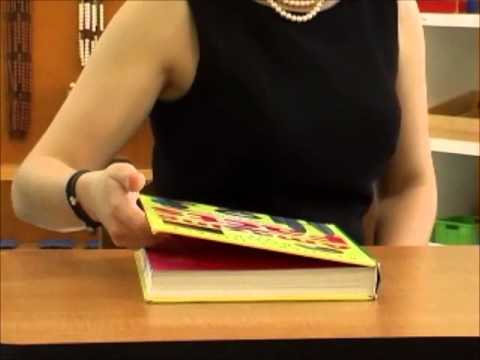 open a book montessori lesson youtube how to open a book