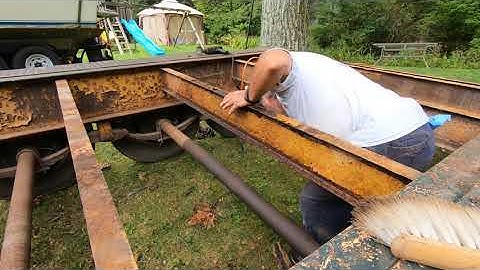 Trailer Deck Repairs part 3 rust removal