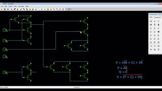 Arefín's VLSI I Lecture on CMOS Circuit using DSCH2