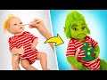Transformação Impressionante de Boneco Bebê em Bebê Grinch