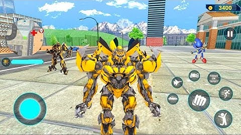 ultimate Bumblebee Multiple Transformation Jet Robot Car Game 2020 - Android Gameplay #29