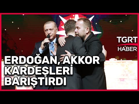 Ödül Töreninde Gülümseten Anlar: Erdoğan, Akkor Kardeşleri Sahnede Barıştırdı - TGRT Haber