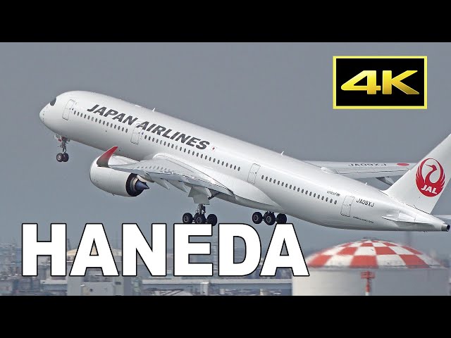 4K] Japan Airlines newest Airbus A350 [JA09XJ] at Tokyo Haneda