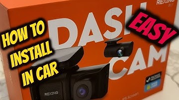HOW TO INSTALL REXING DT2 DASH CAMERA FRONT & REAR (EASY)