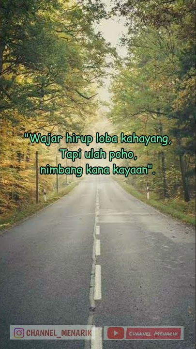 Hirup kudu diukur, pitutur Sunda ! Story Motivasi
