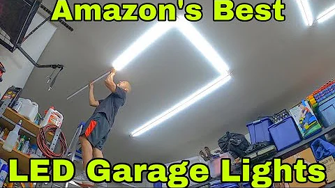 AMAZON’s Brightest  Garage LED Lighting Barrina T5 ! Amazon’s choice LED bulbs T5