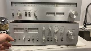 Yamaha CA-1010 amplifier with matching CT-1010 Tuner