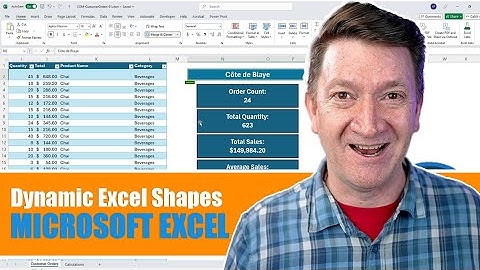 Create Dynamic Excel Reports Using Simple Excel Shapes