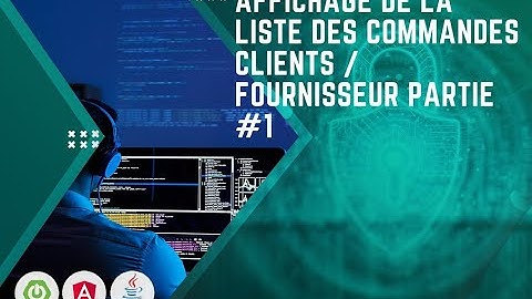 Projet Spring boot & Angular | Gestion de stock | Partie 52 Affichage des cmd clients fournisseur #2