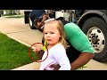 Every Week Girl Gives Cupcake to Garbage Man. Dad Follows Him And Sees Why