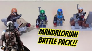 LEGO MANDALORIAN BATTLE PACK UNBOXING, BUILD, AND REVIEW!!!