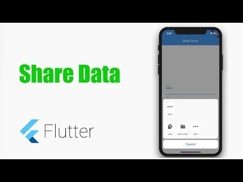 Google's Flutter Tutorial - Share Data to other applications. (coderzheaven.com)