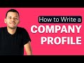 How to Write a Company Profile: the first company presentation you should design