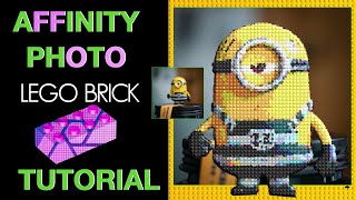 Affinity Photo how to make a Lego rick portrait