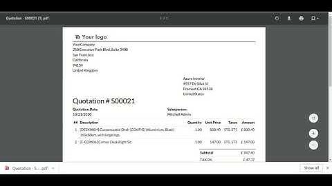 Sale Order Product Image, Serial Number, Tax Remove In Report and Online Quote Odoo