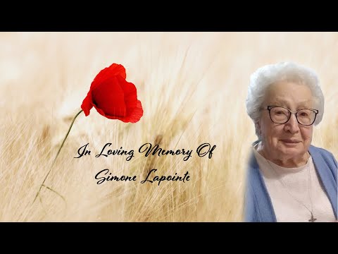 Sister Simone Lapointe Funeral Live Stream