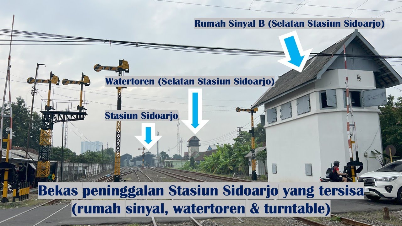 Menelusuri bekas peninggalan di Stasiun Sidoarjo (sumah sinyal, watertoren & turntable)