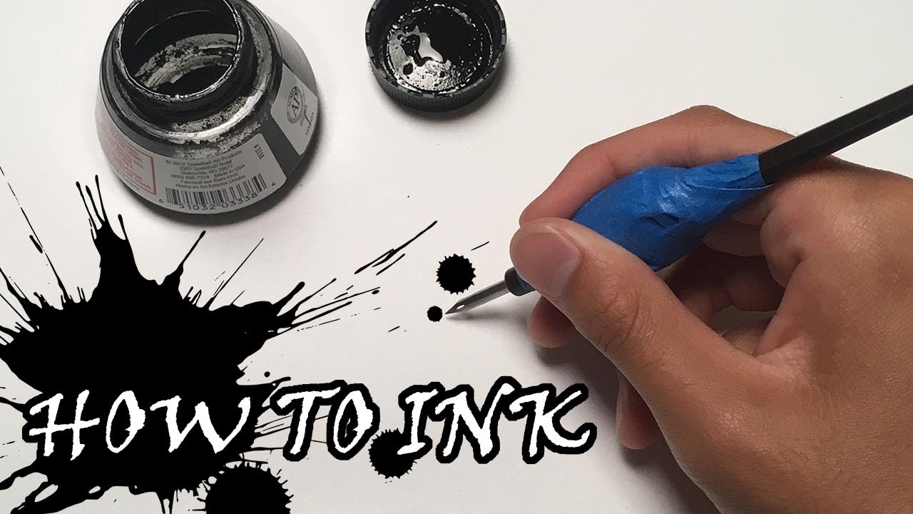 How To Ink Using a Dip Pen 