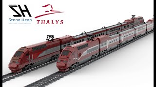 LEGO® - Thalys - High Speed Train (Digital and real built) - MOC