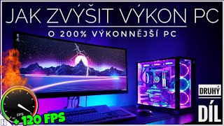 JAK ZVÝŠIT VÝKON POČÍTAČE / NOTEBOOKU 🔥| 5 tipů a triků | druhý díl | o 200% rychlejší PC | CZ/SK 💣🔥